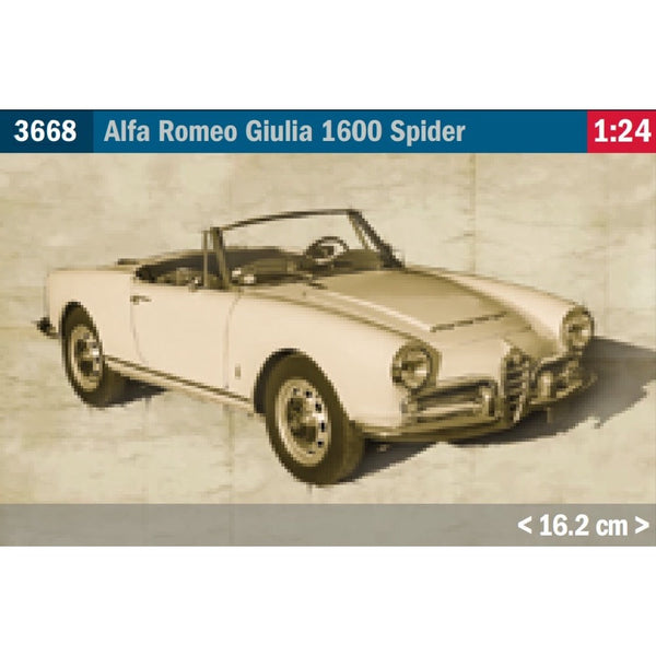 Italeri 3668 1 24 Alfa Romeo Giulia 1600 Spider – Metro Hobbies