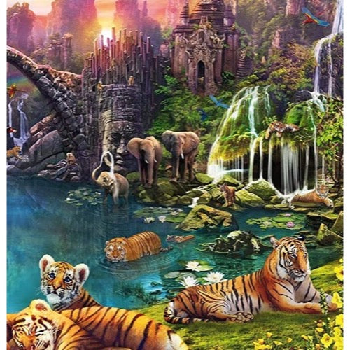 Ravensburger jigsaw puzzle 3000 factory Tigers in Paradise