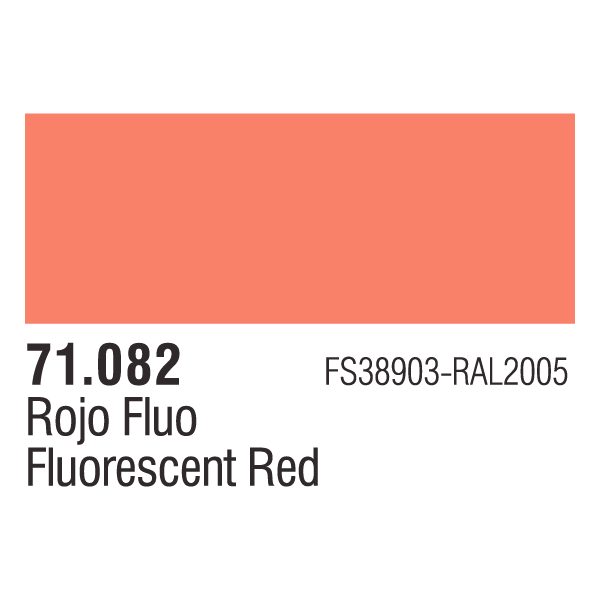 Vallejo Model Air Fluorescent Red 17ml