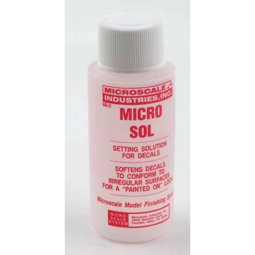 Microscale Micro Sol/Micro Set Decal Setting Solution Set MI-1/MI-2 Combo  Pack