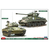 Hasegawa 30068 1/72 M4A3E8 Sherman and M24 Chaffee U.S. Army Main Battle Tank Combo (2 Kits)