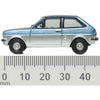 Oxford 76FF007 OO Ford Fiesta Mk1 in Titan Blue / Strato Silver