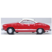 Oxford 76KG001 OO 1/76 Henna Red and Pearl White VW Karmann Ghia