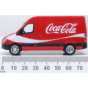 Oxford 76MSV007CC OO Mercedes Sprinter Van in Coca-Cola Livery