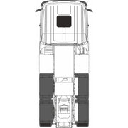 Oxford 76WHSCACAB 1/76 White Scania Cab Diecast