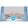 Oxford 87CIS58001 HO Chevrolet Impala Sport Coupe 1958 in Cay Coral Metallic and Snowcrest White