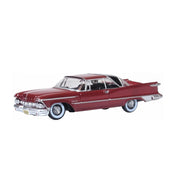 Oxford 87IC59003 HO Imperial Crown 2-door Hardtop 1959 in Radiant Red and Black