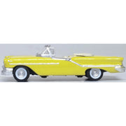 Oxford 87OC57001 HO Oldsmobile 88 Convertible 1957 in Coronado Yellow (Roof Down)