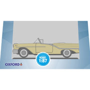 Oxford 87OC57001 HO Oldsmobile 88 Convertible 1957 in Coronado Yellow (Roof Down)