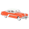 Oxford 87PC54004 HO Pontiac Chieftain 4-door 1954 in Coral Red / Winter White