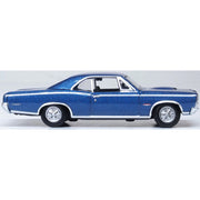 Oxford 87PG66001 HO Pontiac GTO 1966 in Fontaine Blue