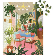 Galison Houseplants 500pc Book Jigsaw Puzzle