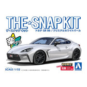 Aoshima 006460 1/32 Snap Kit Toyota GR86 Crystal White Pearl