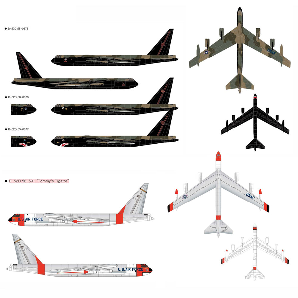 Academy 12632 1/144 Boeing B-52D Stratofortress – Metro Hobbies