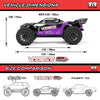 ARRMA 1/10 Vorteks MEGA 550 2WD RC Stadium Truck (Purple) ARA3205ST2