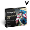 Vallejo 70140 Model Color Set 140 USA Basics (16 Paints)