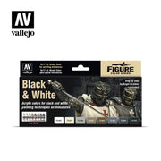 Vallejo 70151 Model Color Black and White Box Set