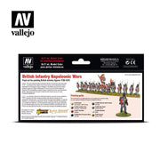 Vallejo 70163 Model Color British Infantry Napoleonic Wars 8 Color Arylic Paint Set