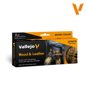 Vallejo 70182 Model Color Wood and Leather Box Set