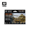 Vallejo 70204 Model Color WWII British Armour and Infantry Acrylic 6 Color Paint Set