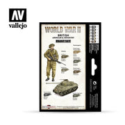 Vallejo 70204 Model Color WWII British Armour and Infantry Acrylic 6 Color Paint Set