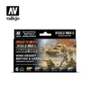 Vallejo 70208 Model Color WWII Desert British and German Armour and Infantry Acrylic 6 Color Paint Set