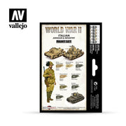 Vallejo 70209 Model Color WWII Italian Armour and Infantry Acrylic 6 Color Paint Set