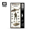 Vallejo 70220 Model Color WWIII American Armour and Infantry Acrylic 8 Color Paint Set