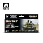 Vallejo 70224 Model Color WWIII East German Armour and Infantry Acrylic 8 Color Paint Set