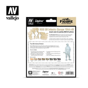 Vallejo 70244 Model Color Alpine NCO US Infantry Europe 1944-45 Acrylic 8 Color Paint Set With Figure