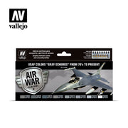 Vallejo 71156 Model Air USAF Colors Gray Schemes from 70s to present 8 Color Set