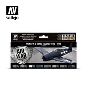 Vallejo 71157 Model Air WWII USN Aircraft 8 Color Set