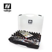 Vallejo 71170 Model Air Suitcase Set 72 Colors with 3 Brushes