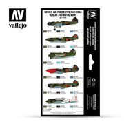 Vallejo 71197 Model Air Soviet Air Force VVS 1941 To 1943 Great Patriotic War 8 Color Set