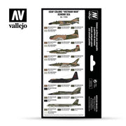 Vallejo 71204 Model Air USAF Colors Vietnam War Scheme SEA 8 Color Acrylic Airbrush Paint Set