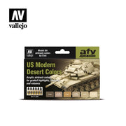 Vallejo 71209 Model Air US Modern Desert 6 Color Acrylic Paint Set