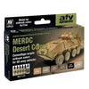 Vallejo 71212 Model Air Merdc Desert 6 Colour Acrylic Paint Set