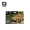 Vallejo 71212 Model Air Merdc Desert 6 Colour Acrylic Paint Set