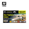 Vallejo 71612 Model Air Star Fighters Colors 8 Color Acrylic Paint Set