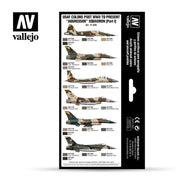 Vallejo 71616 Model Air USAF WWII to present Aggressor Squadron Part I 8 Color Acrylic Paint Set