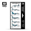 Vallejo 71618 Model Air USAF WWII To Present Aggressor Squadran Part III 8 Color Acrylic Paint Set