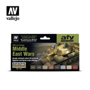 Vallejo 71619 Model Air Middle East Wars (1967s to Present) 8 Color Acrylic Paint Set