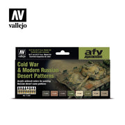 Vallejo 71620 Model Air Cold War and Modern Russian Desert Patterns 8 Color Acrylic Paint Set