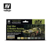 Vallejo 71621 Model Air Cold War and Modern Russian Green Patterns 8 Color Acrylic Paint Set