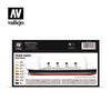 Vallejo 71646 Model Air Titanic Colors Acrylic 8 Color Paint Set