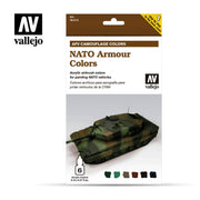 Vallejo 78413 Model Air AFV Set NATO Camouflage 6 Color Set