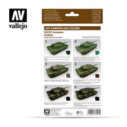 Vallejo 78413 Model Air AFV Set NATO Camouflage 6 Color Set