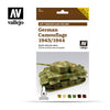 Vallejo 78414 Model Air AFV Set German Camouflage 1943/1944 6 Color Set