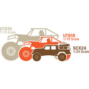 Axial AXI-1750T1 UTB18 Capra 1/18 4WS Rock Crawler RTR Blue