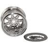 Axial AXIC8043 Oversize 8-Spoke Beadlock Wheels Chrome 2 Pieces AX8043